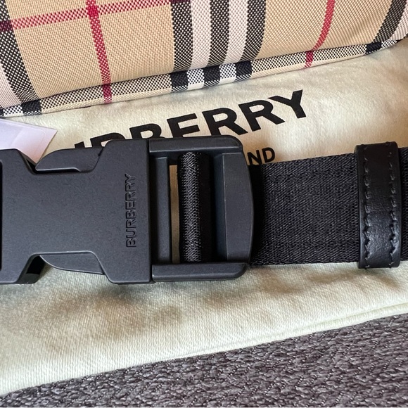 New BURBERRY check bag Sonny Belt bag waist Fanny pack shoulder Bag NWT - Picture 11 of 13